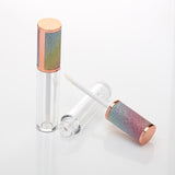 50 pack Rainbow Glitter Rose Gold lip gloss tube