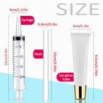 50pcs 15ml Gold Cap Lip Gloss Tubes