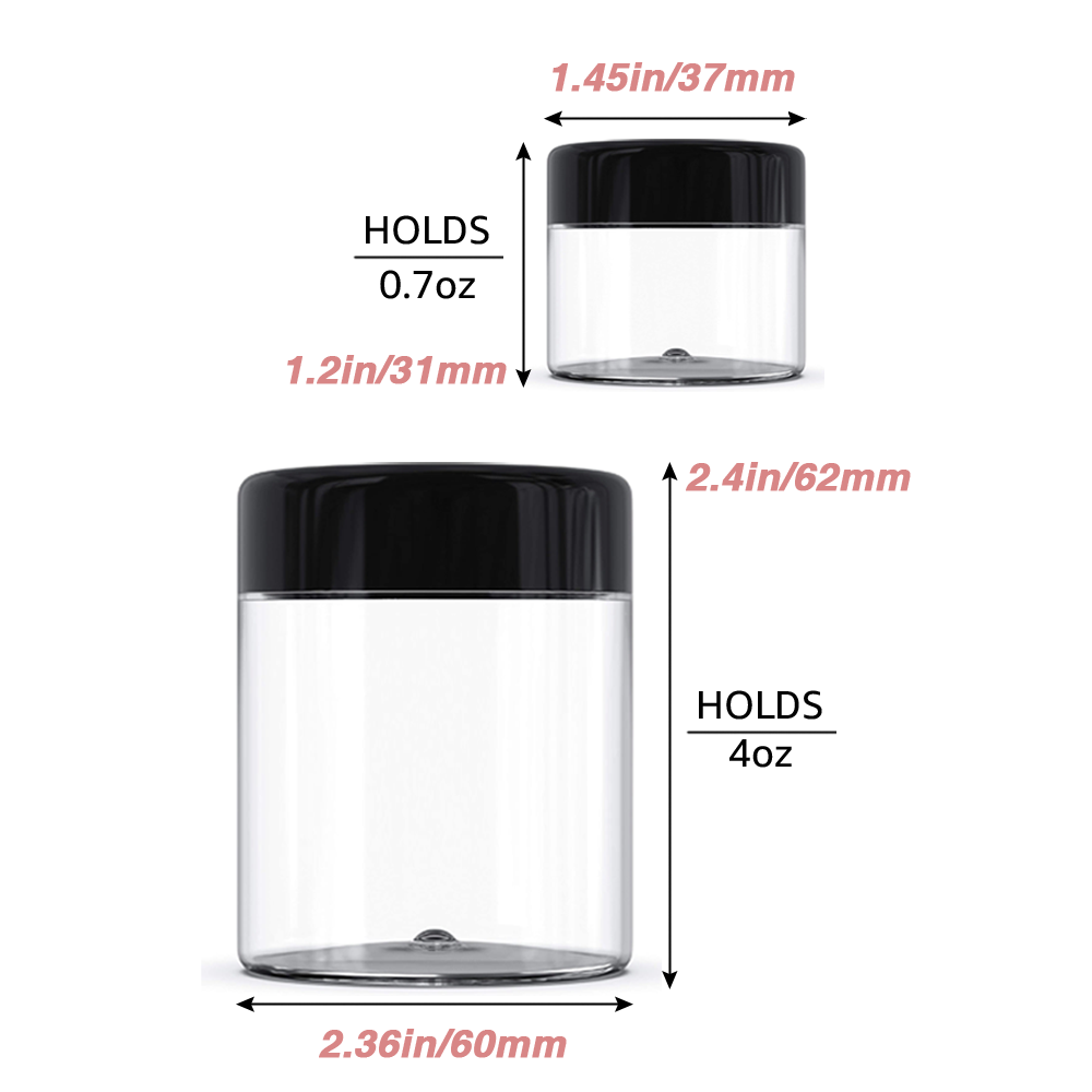 4oz + 0.7oz set of 24pcs Slime Containers with Lids – AmorixDirect