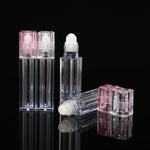 100 Pack Square Pink Roll On Lip Glaze Bottle