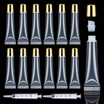 50pcs 15ml Gold Cap Lip Gloss Tubes