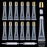 50pcs 15ml Gold Cap Lip Gloss Tubes