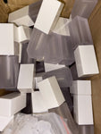 20 PACK 5ml Square White Lipgloss Tubes