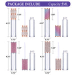 20pcs 5ml Lip Gloss Tubes with Wand