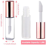 50pcs 1.2ml Mini Lip Gloss Tubes with Wand