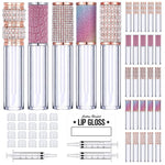 25pcs 5ml Diamond Lip Gloss Tubes with Wand