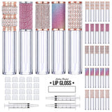 25pcs 5ml Diamond Lip Gloss Tubes with Wand