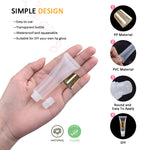 50pcs 10ml Gold Cap Lip Gloss Tubes