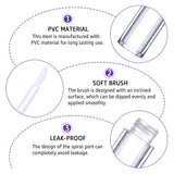 25pcs 5ml Diamond Lip Gloss Tubes with Wand