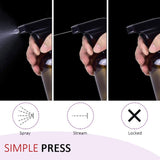 AMORIX 12PCS Trigger Sprayer Black/White Spray Top Fits 28/400 Boston Round Trigger Spray Bottles + Essential Oil Key Tool