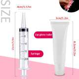 50PCS 10ml Lip Gloss Tube with 5pcs Organza Bags