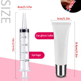 50pcs 10ml Silver Cap Lip Gloss Tubes