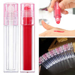 100 Pack Square Clear Roll On Lip Glaze Bottle