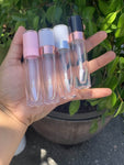 100 Pack White Gold Lip Gloss Tubes with Wand