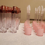 50 Pack Silver Lip Gloss Tubes with Wand