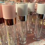 100 Pack White Gold Lip Gloss Tubes with Wand