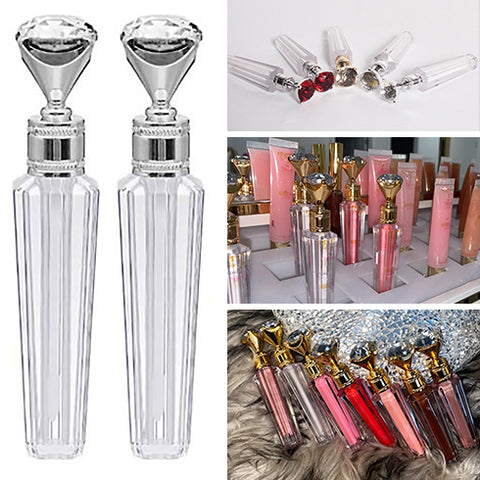 20 pack Silver Diamond Top lip gloss tube